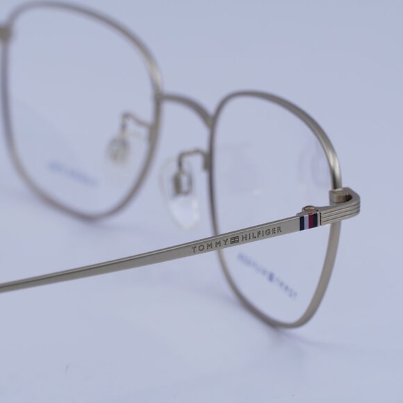 Tommy Hilfiger TH 1931/F 0AOZ 00 Eyeglasses Matte Gold 52mm Square Frame - Picture 9 of 10